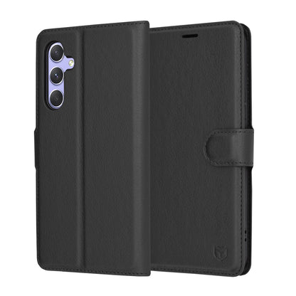 Cover til Samsung Galaxy A54 A546, Techsuit, Leather Folio, Sort