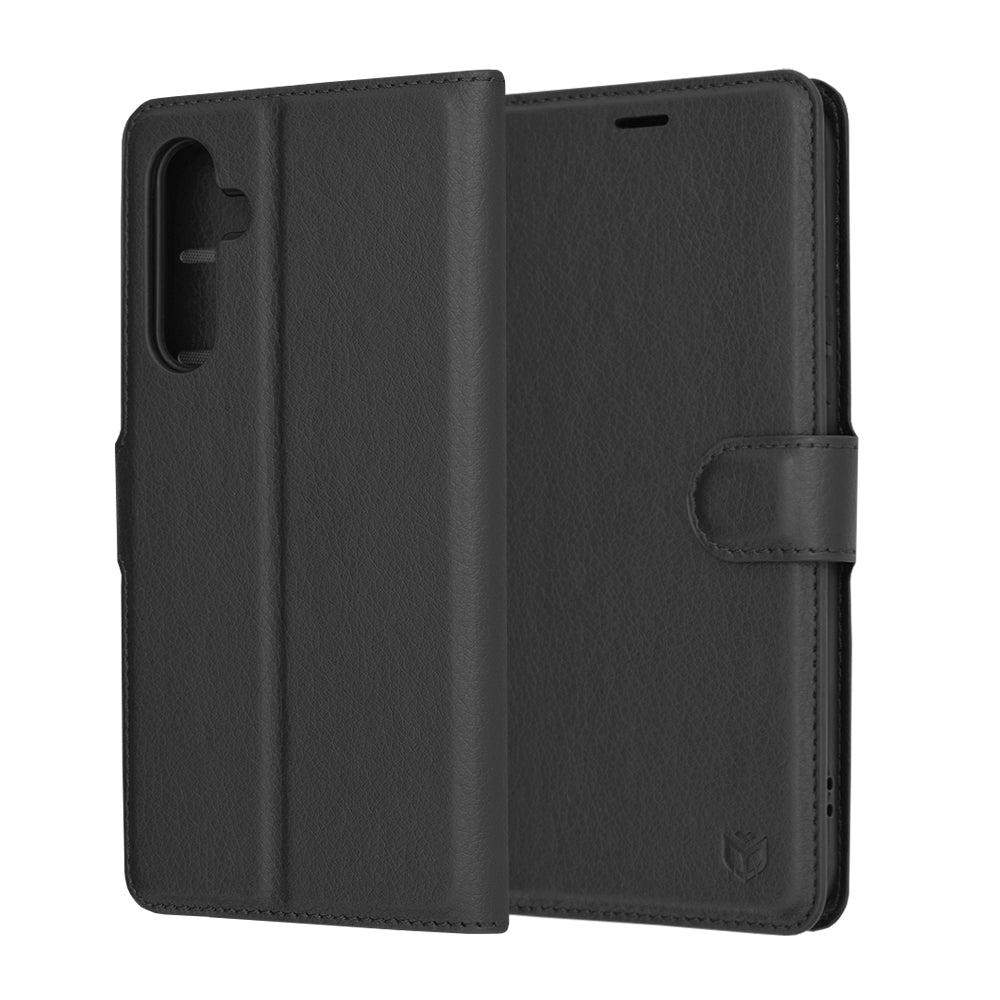 Cover til Samsung Galaxy A54 A546, Techsuit, Leather Folio, Sort