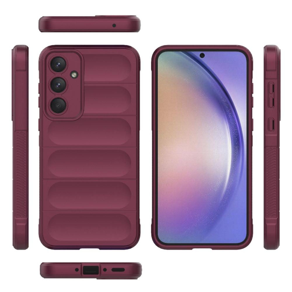 Cover til Samsung Galaxy A54 A546, Techsuit, Magic Shield, Vinrød