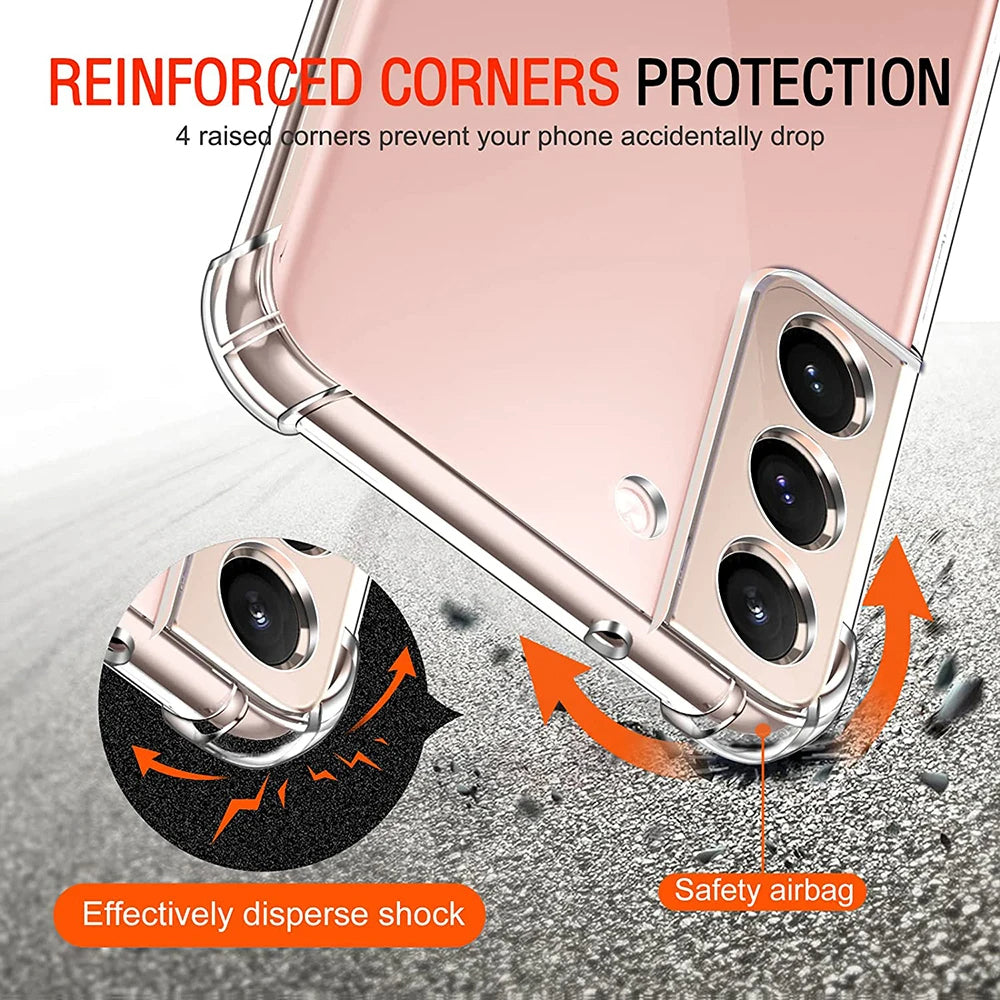 Cover til Samsung Galaxy A54 A546, Techsuit, Stødsikker Klar, Transparent