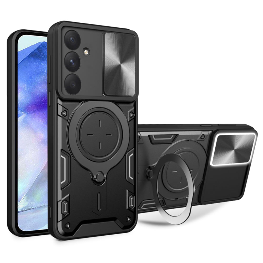 Cover til Samsung Galaxy A55 5G A556, Techsuit, CamGuard Pro, Sort