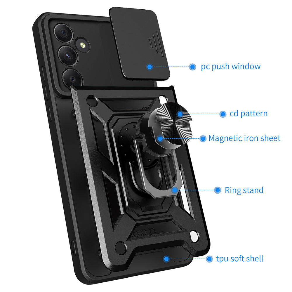 Cover til Samsung Galaxy A55 5G A556, Techsuit, CamShield, Blå
