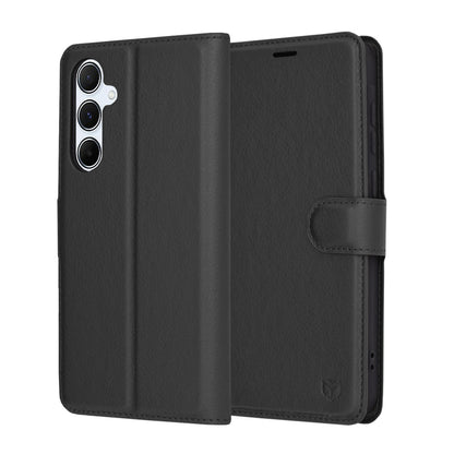 Cover til Samsung Galaxy A55 5G A556, Techsuit, Leather Folio, Sort