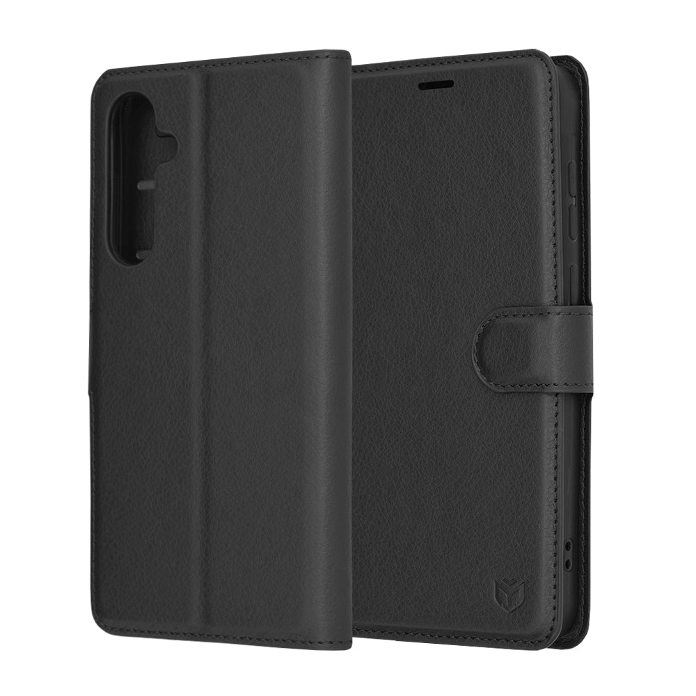 Cover til Samsung Galaxy A55 5G A556, Techsuit, Leather Folio, Sort