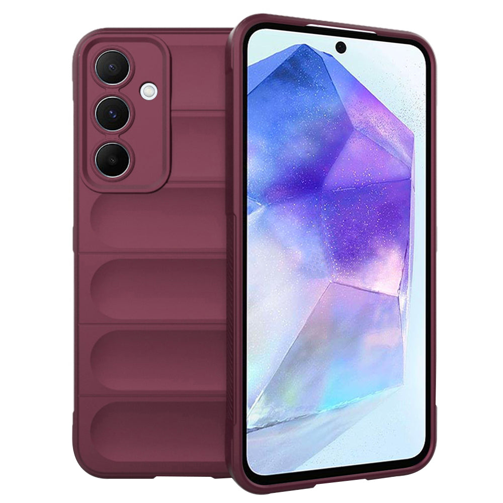 Cover til Samsung Galaxy A55 5G A556, Techsuit, Magic Shield, Vinrød