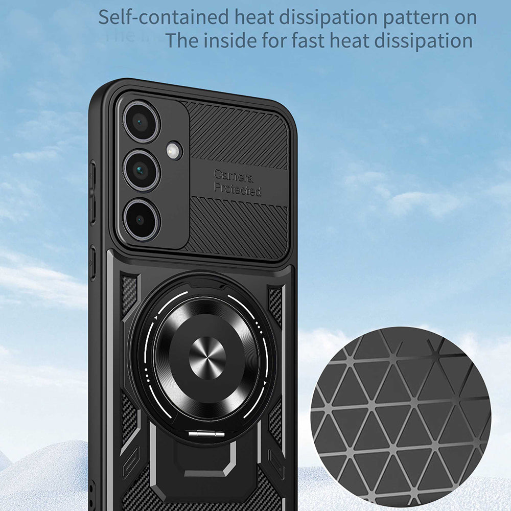 Cover til Samsung Galaxy A55 5G A556, Techsuit, RuggedCam, Blå