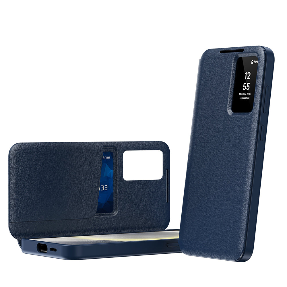 Cover til Samsung Galaxy A55 5G A556, Techsuit, SmartView, Blå