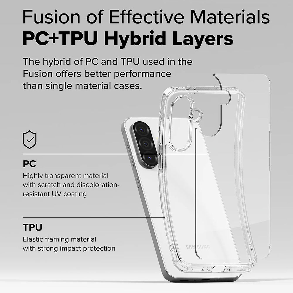 Cover til Samsung Galaxy A56 A566 / A36 A366, Ringke, Fusion, Transparent