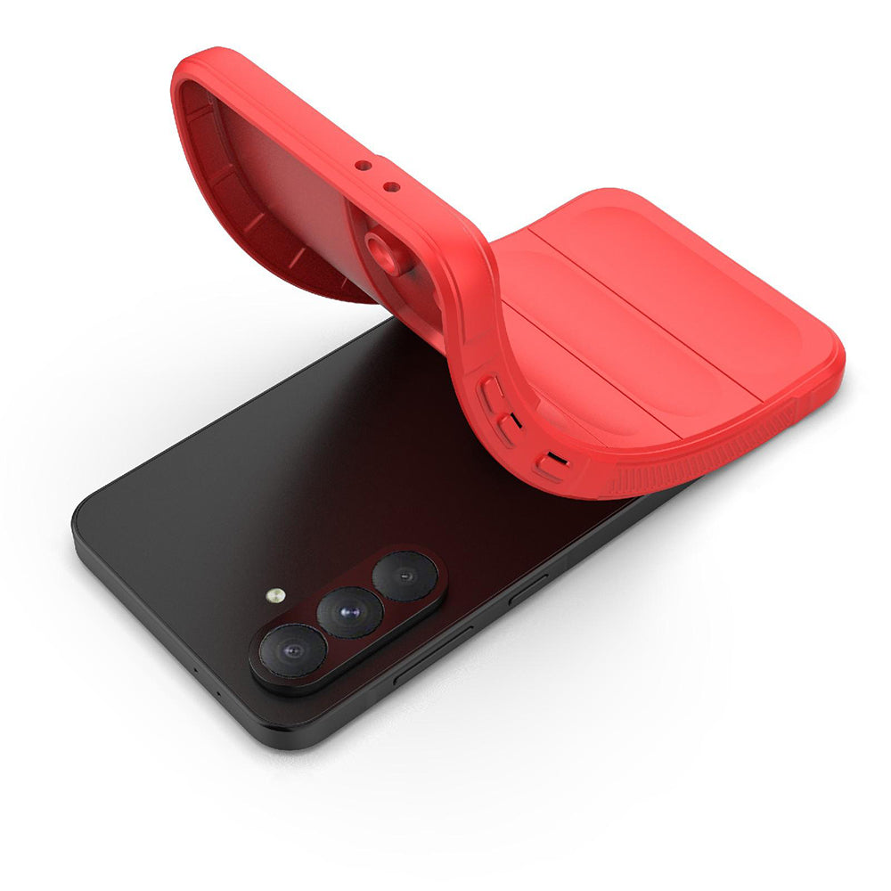 Cover til Samsung Galaxy A56 A566 / A36 A366, Techsuit, Magic Shield, Rød