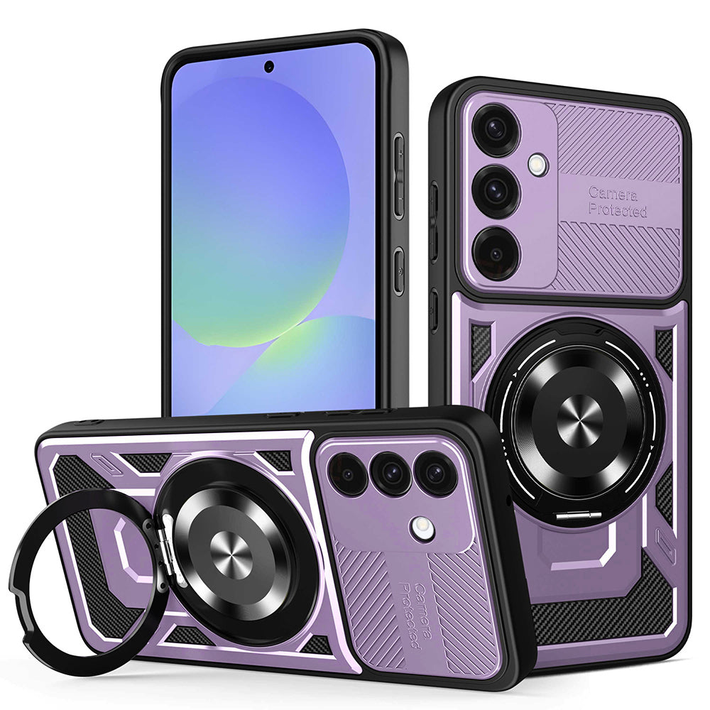 Cover til Samsung Galaxy A56 A566 / A36 A366, Techsuit, RuggedCam, Lilla