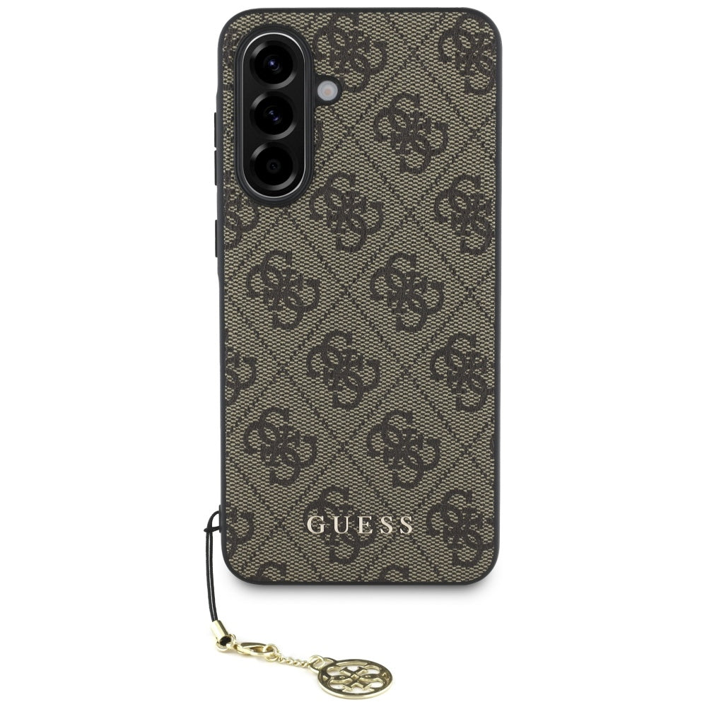 Etui til Samsung Galaxy A56 A566, Guess, 4G Charm, Brun