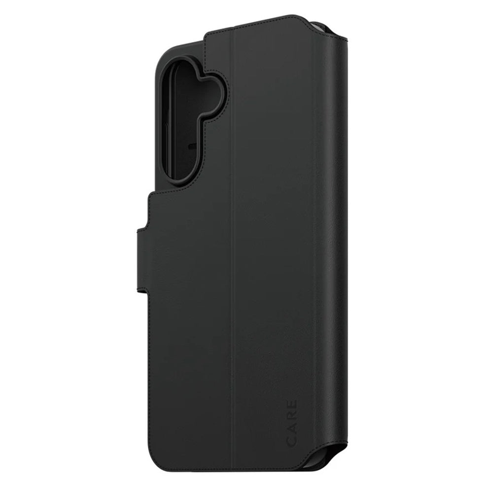 Etui til Samsung Galaxy A56 A566, PanzerGlass, Care Feature Kickstand Wallet, Sort