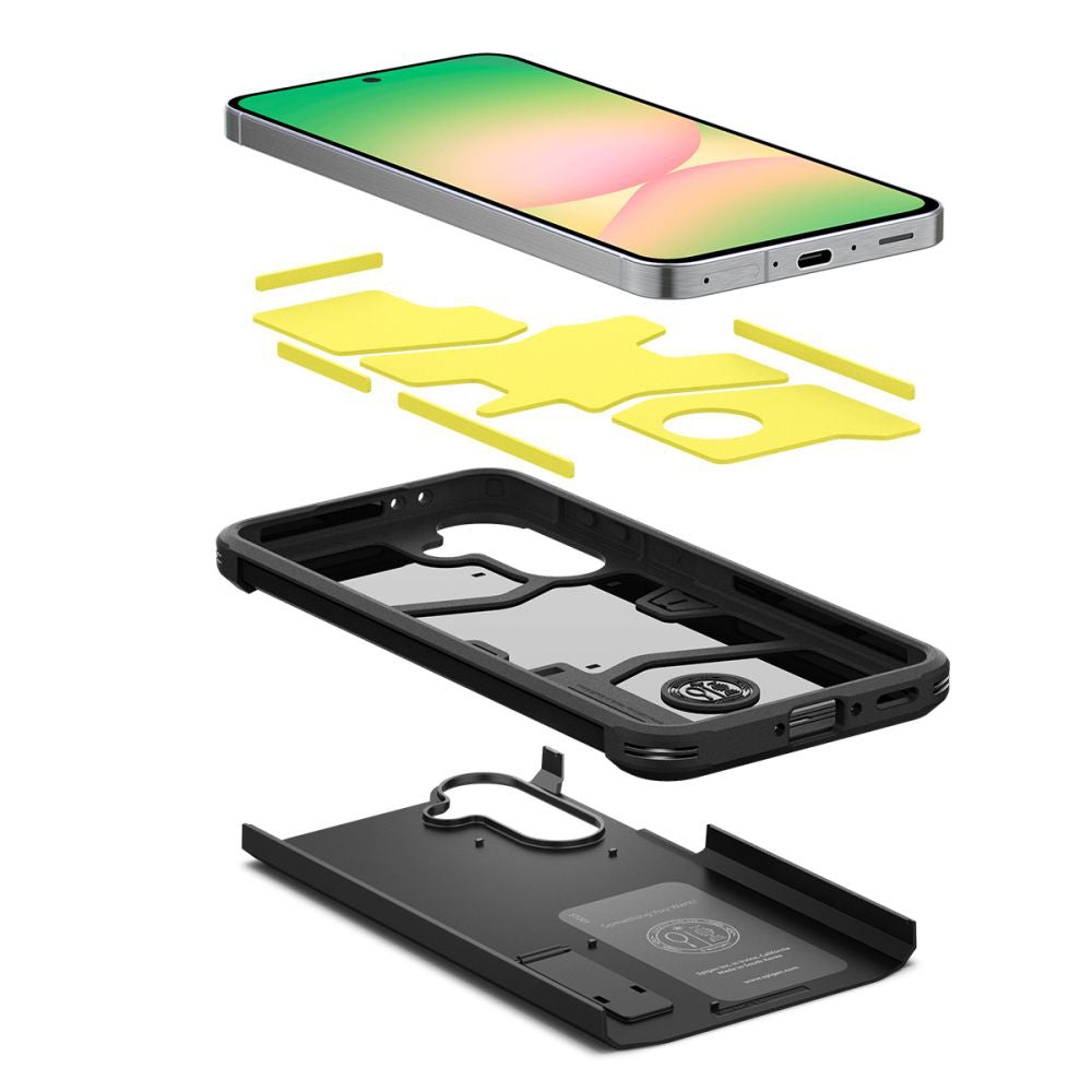 Etui til Samsung Galaxy A56 A566, Spigen, Tough Armor, Sort ACS09294