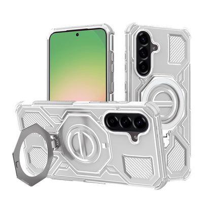 Etui til Samsung Galaxy A56 A566, Techsuit, Carbon Shield Pro, Hvid