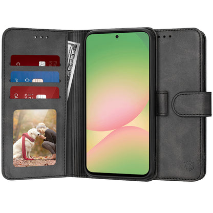 Cover til Samsung Galaxy A56 A566, Techsuit, Diary Book, Sort