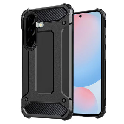 Cover til Samsung Galaxy A56 A566, Techsuit, Hybrid Armor, Sort