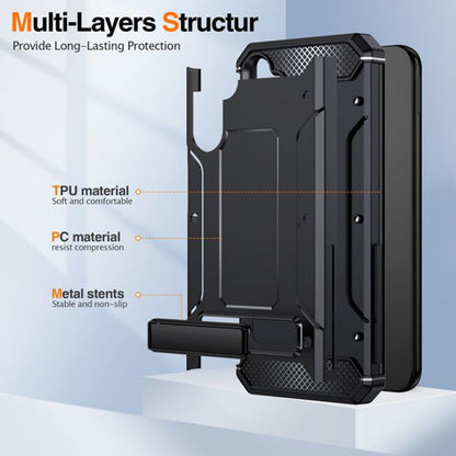 Cover til Samsung Galaxy A56 A566, Techsuit, Hybrid Armor, Sort
