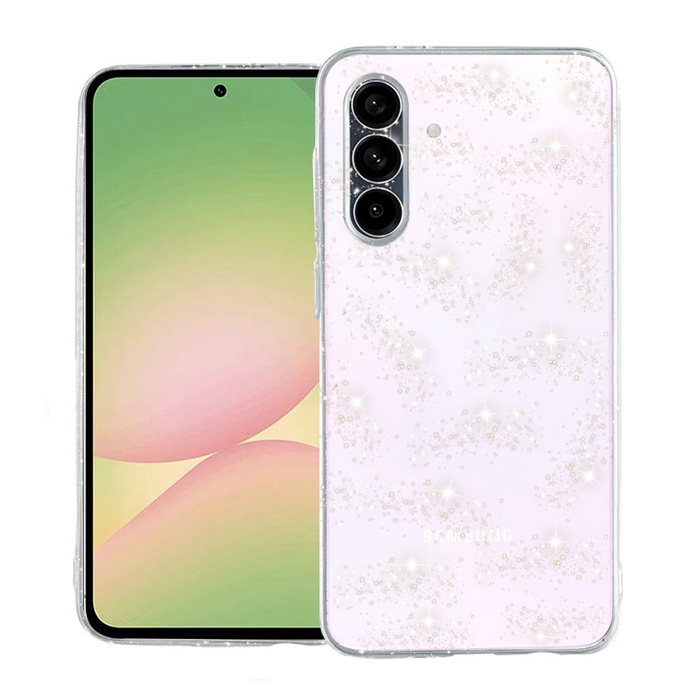 Cover til Samsung Galaxy A56 A566, Techsuit, SparkleSkin, Transparent