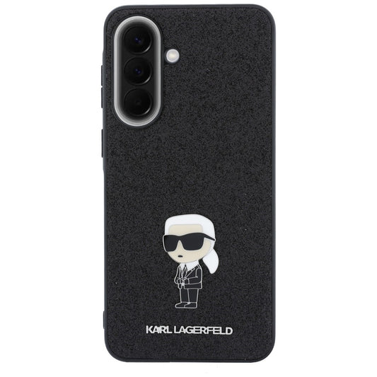 Cover til Samsung Galaxy A57 5G, Karl Lagerfeld, Glitter Fixed Ikonik Karl, Sort