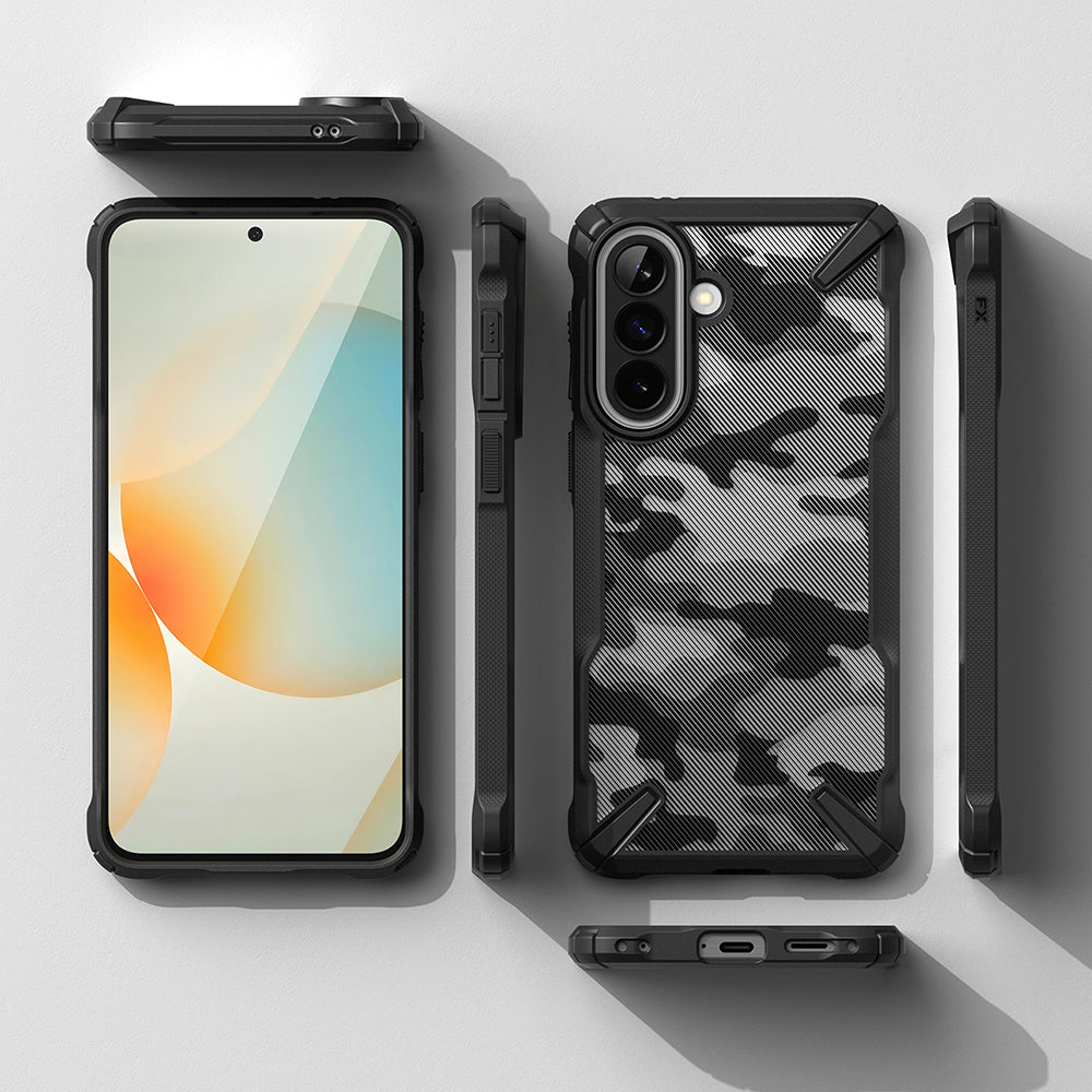 Etui til Samsung Galaxy A57 5G, Ringke, Fusion X, Camouflage
