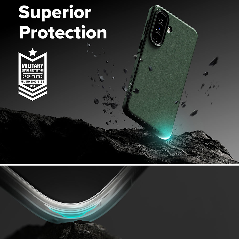 Etui til Samsung Galaxy A57 5G, Ringke, Onyx, Mørkegrøn