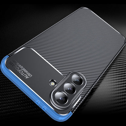 Etui til Samsung Galaxy A57 5G, Techsuit, CarbonFiber, Sort