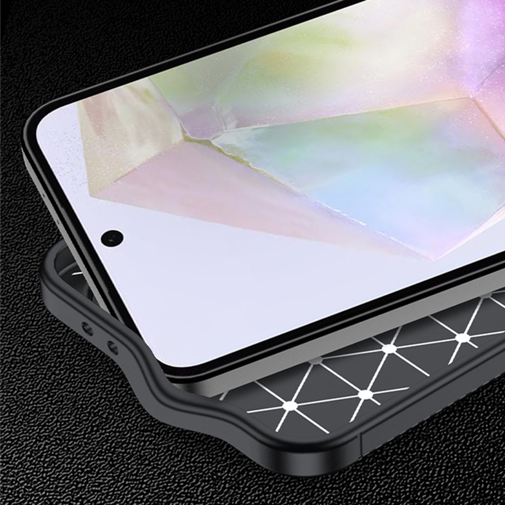 Etui til Samsung Galaxy A57 5G, Techsuit, CarbonFiber, Sort