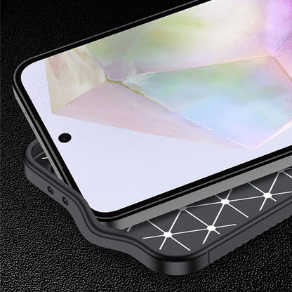 Etui til Samsung Galaxy A57 5G, Techsuit, CarbonFiber, Sort