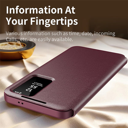 Etui til Samsung Galaxy A57 5G, Techsuit, SmartView, Rød