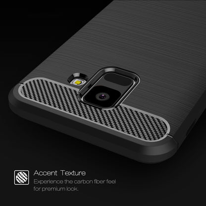 Cover til Samsung Galaxy A6 (2018) A600, Techsuit, Carbon, Sort