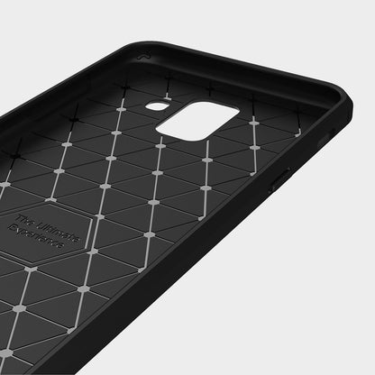 Cover til Samsung Galaxy A6 (2018) A600, Techsuit, Carbon, Sort