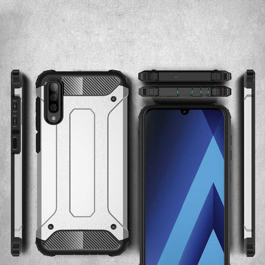 Cover til Samsung Galaxy A70s A707 / A70 A705, Techsuit, Hybrid Armor, Sort
