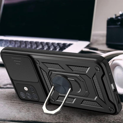 Cover til Samsung Galaxy A71 A715, Techsuit, CamShield, Sort