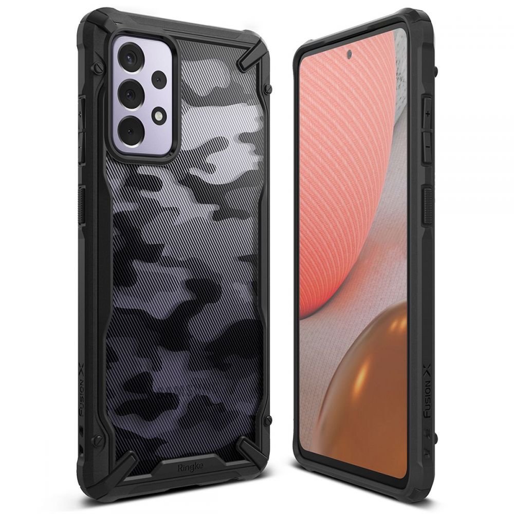Etui til Samsung Galaxy A72 A725 / A72 5G A726, Ringke, Fusion X Design, Camouflage