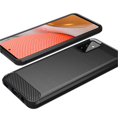 Cover til Samsung Galaxy A72 A725 / A72 5G A726, Techsuit, Carbon, Sort