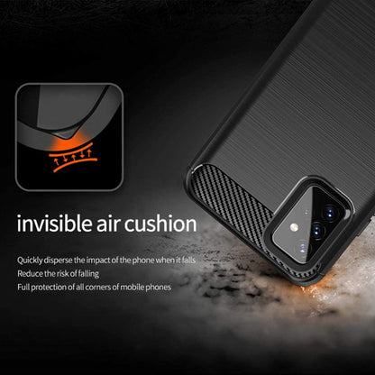 Cover til Samsung Galaxy A72 A725 / A72 5G A726, Techsuit, Carbon, Sort