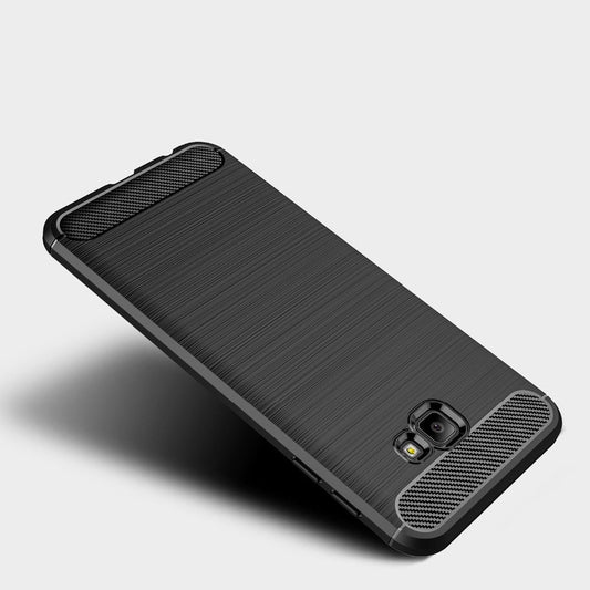 Cover til Samsung Galaxy J4 Plus (2018) J415, Techsuit, Carbon, Sort