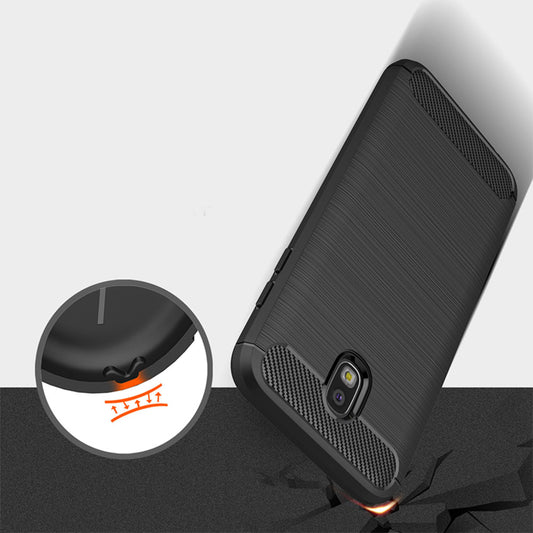 Cover til Samsung Galaxy J5 (2017) J530, Techsuit, Carbon, Sort