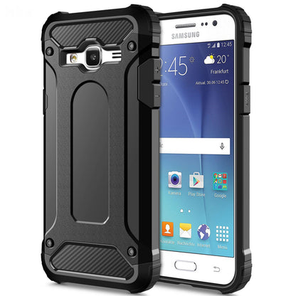 Cover til Samsung Galaxy J5 J500, Techsuit, Hybrid Armor, Sort