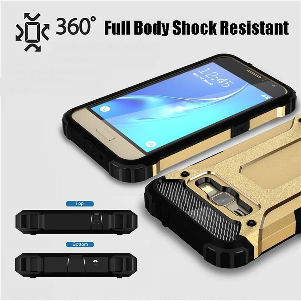 Cover til Samsung Galaxy J5 J500, Techsuit, Hybrid Armor, Sort