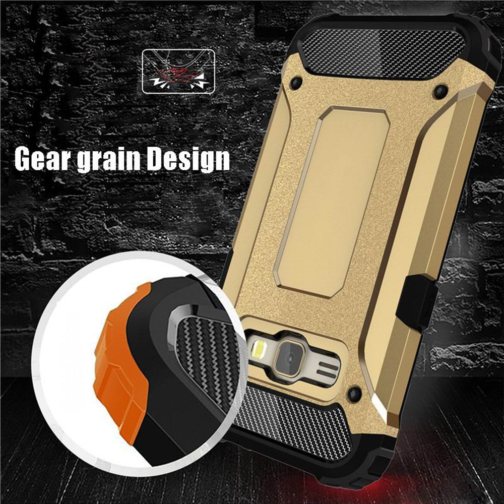 Cover til Samsung Galaxy J5 J500, Techsuit, Hybrid Armor, Sort