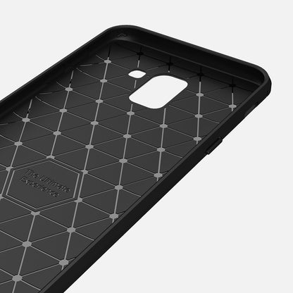 Cover til Samsung Galaxy J6 J600, Techsuit, Carbon, Sort