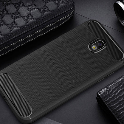 Cover til Samsung Galaxy J7 (2017) J730, Techsuit, Carbon, Sort