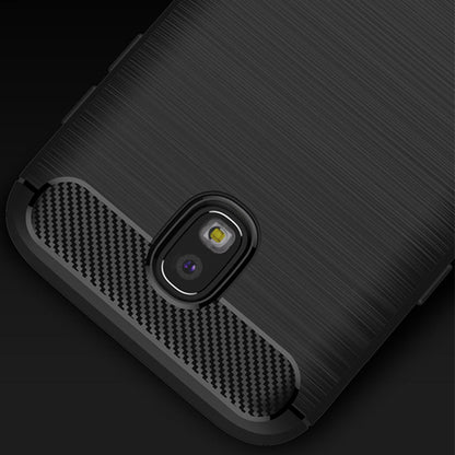 Cover til Samsung Galaxy J7 (2017) J730, Techsuit, Carbon, Sort