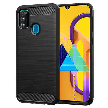 Cover til Samsung Galaxy M21 M215 / M30s M307, Techsuit, Carbon, Sort