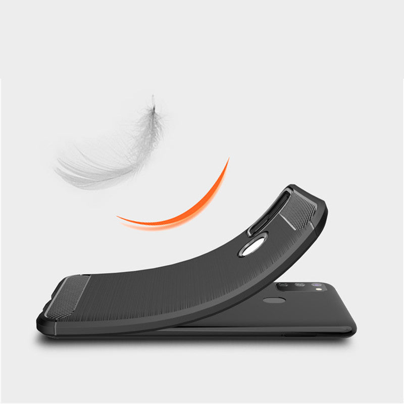 Cover til Samsung Galaxy M21 M215 / M30s M307, Techsuit, Carbon, Sort