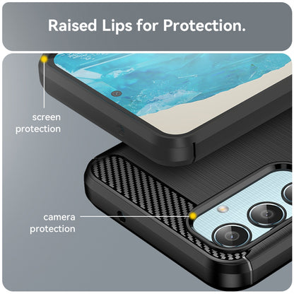 Cover til Samsung Galaxy M35, Techsuit, Carbon, Sort
