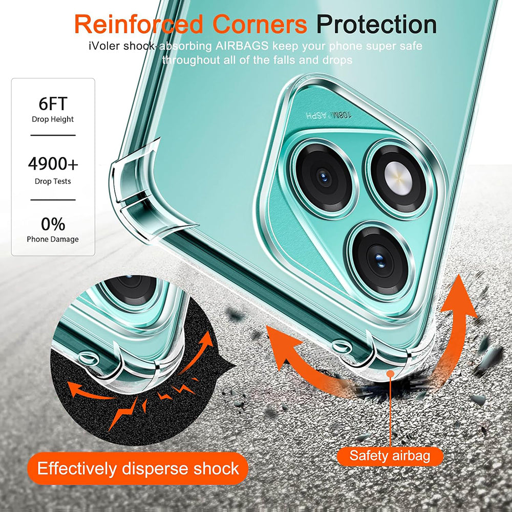 Cover til Samsung Galaxy M56 M566, Techsuit, Stødabsorberende Klar, Transparent