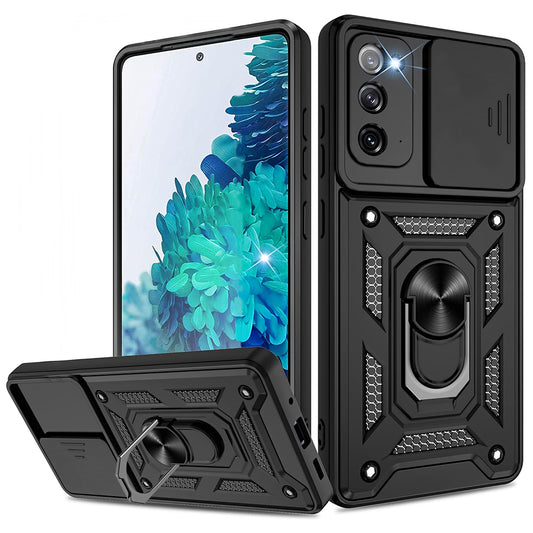Cover til Samsung Galaxy Note 20 5G N981 / Note 20 N980, Techsuit, CamShield, Sort