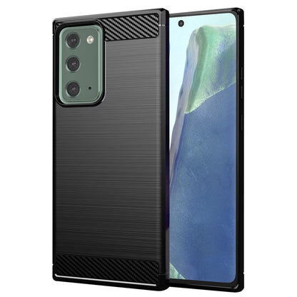 Cover til Samsung Galaxy Note 20 5G N981 / Note 20 N980, Techsuit, Carbon, Sort